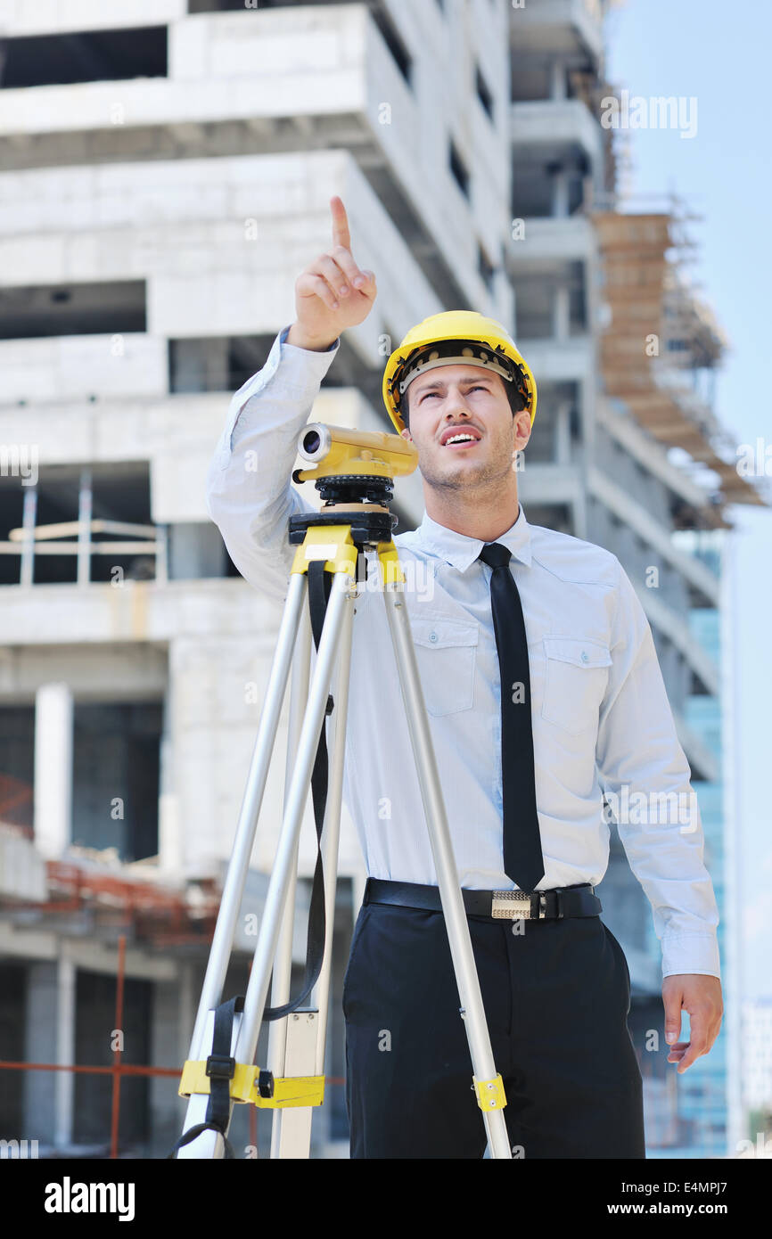 architect on construction site Stock Photo - Alamy
