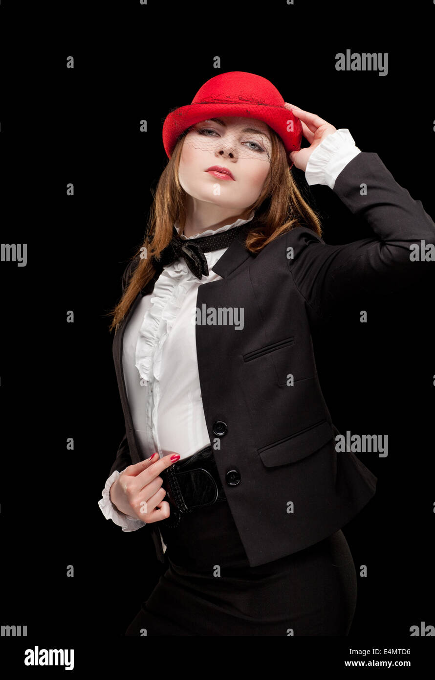 Portrait of a pretty young woman Stock Photo - Alamy