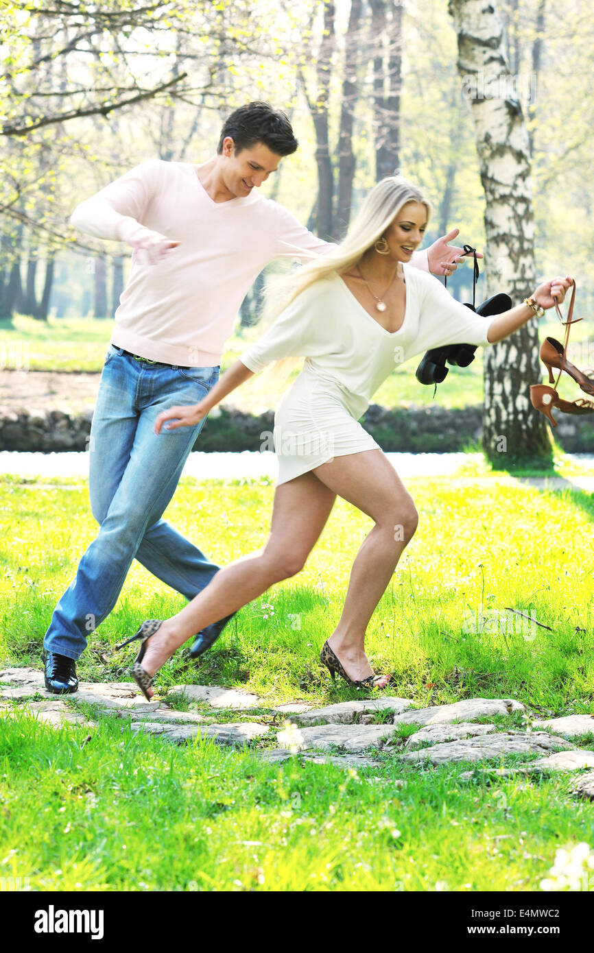 romantic couple in love outdoor Stock Photo - Alamy