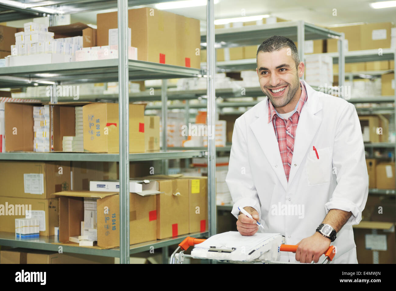medical factory supplies storage indoor Stock Photo Alamy