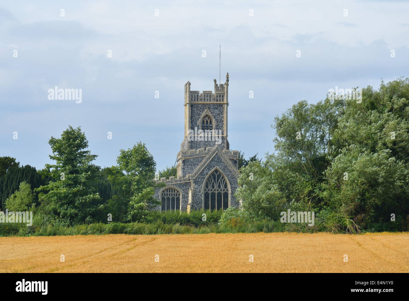 Rural english church Stock Photo