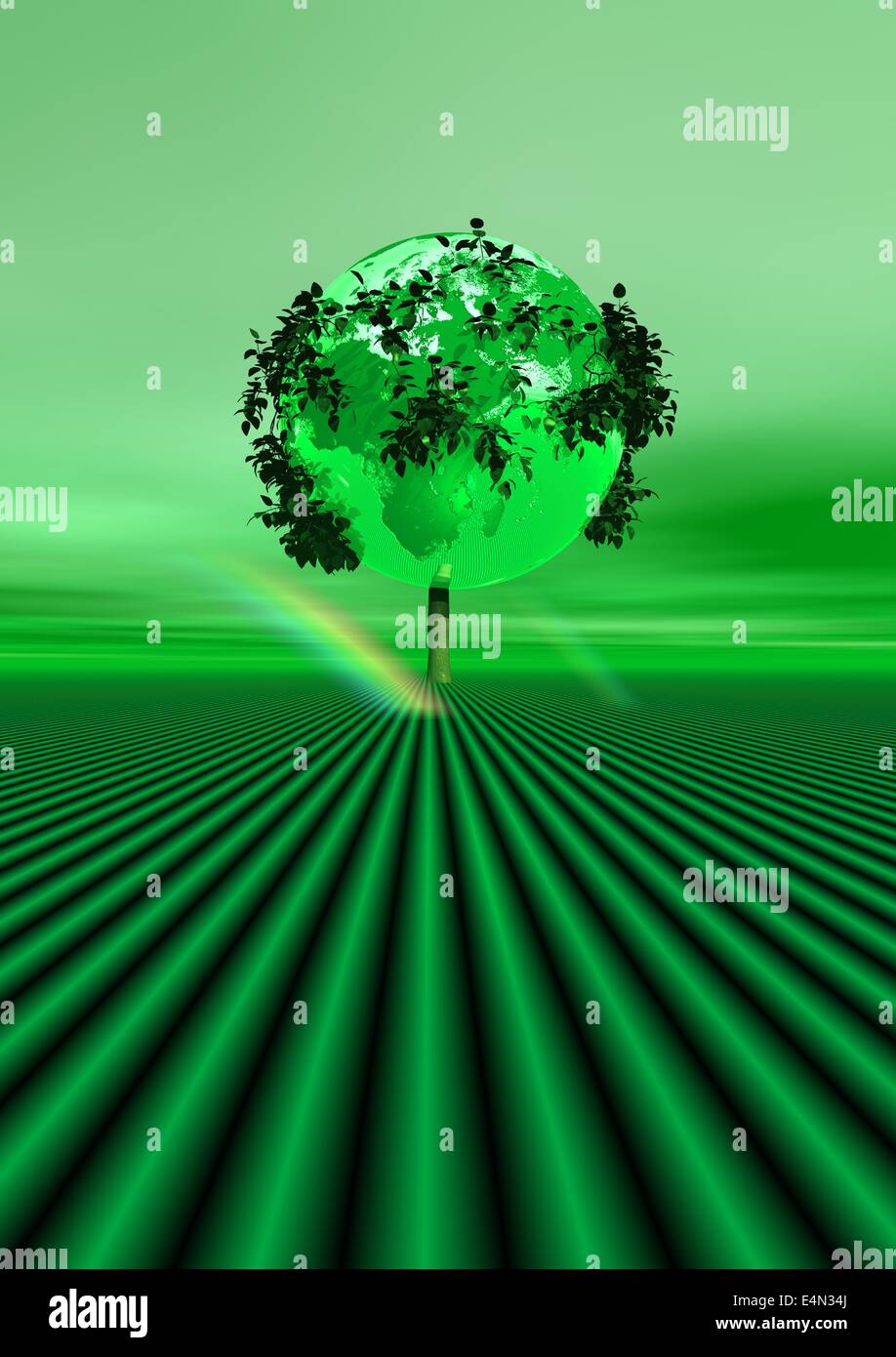 Green earth tree Stock Photo Alamy