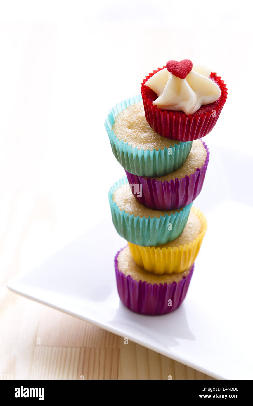 Tower of cupcakes Stock Photo Alamy — free download