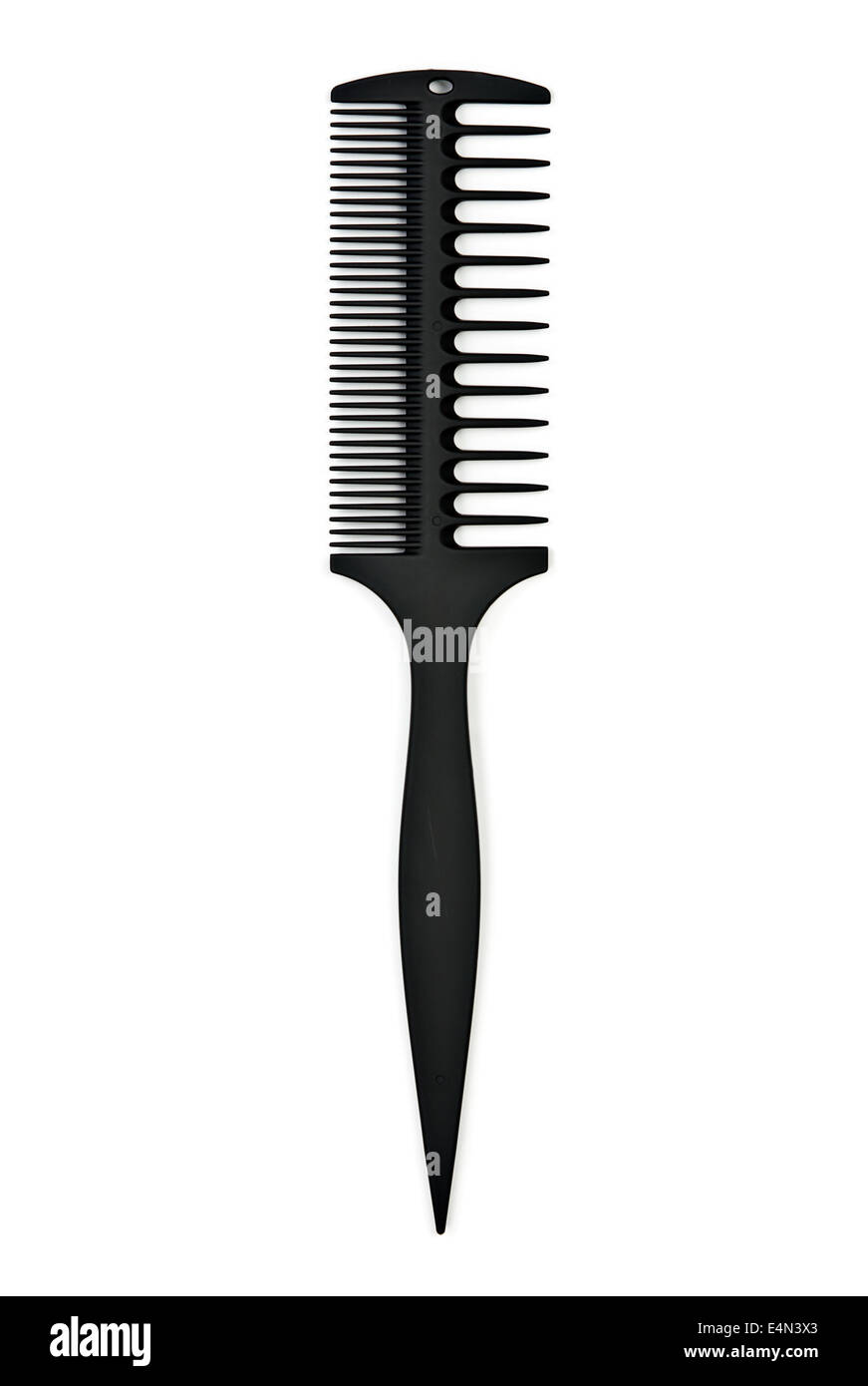 black plastic combsided Stock Photo Alamy