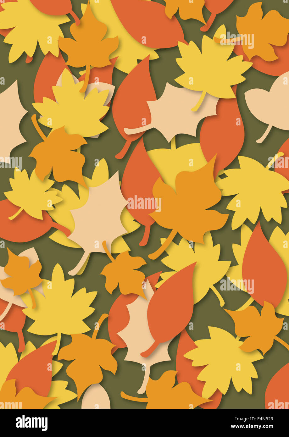 background from autumn leaves Stock Photo - Alamy