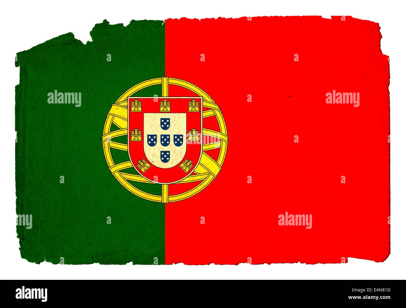 Fahne flagge flag portugal Cut Out Stock Images & Pictures - Alamy