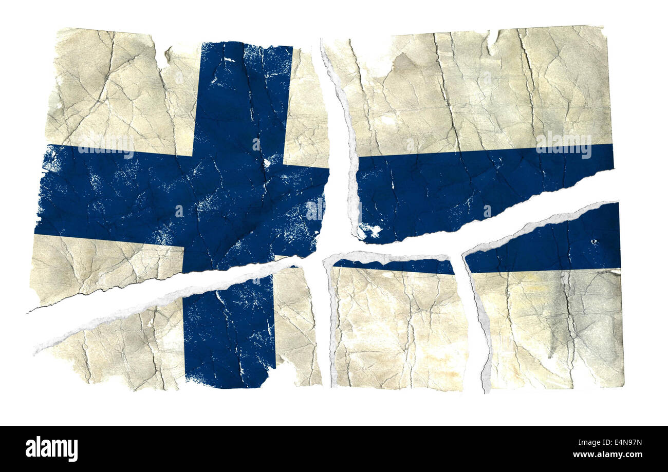 Grungy Flag - Finland Stock Photo - Alamy