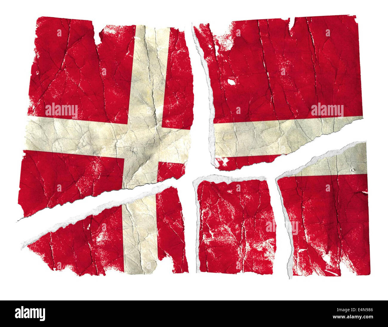 Grungy Flag - Denmark Stock Photo - Alamy