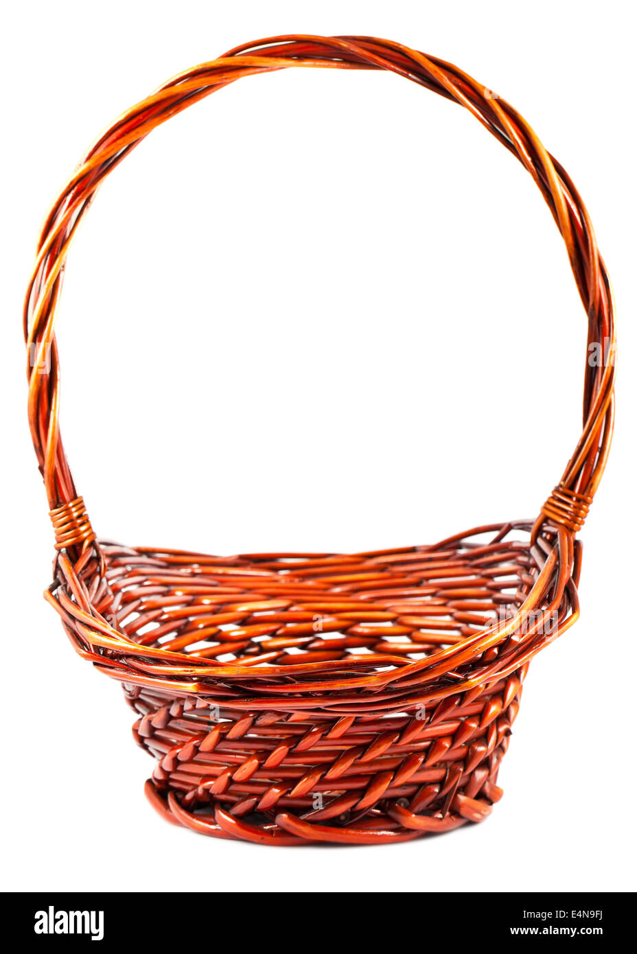 Empty wicker basket Stock Photo Alamy