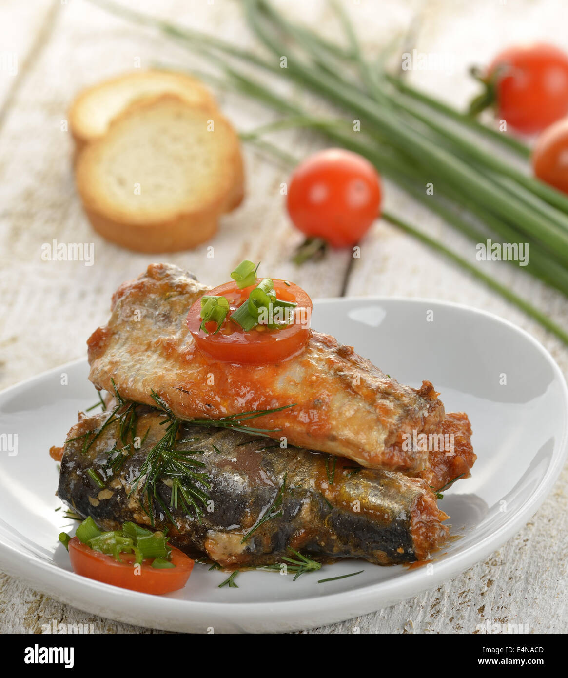 Sardines In Tomato Sauce Stock Photo Alamy