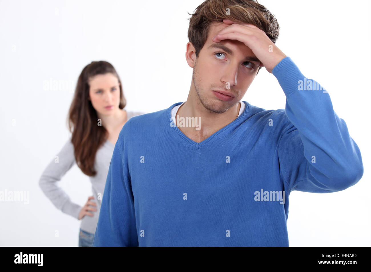 Couple having an argument Stock Photo