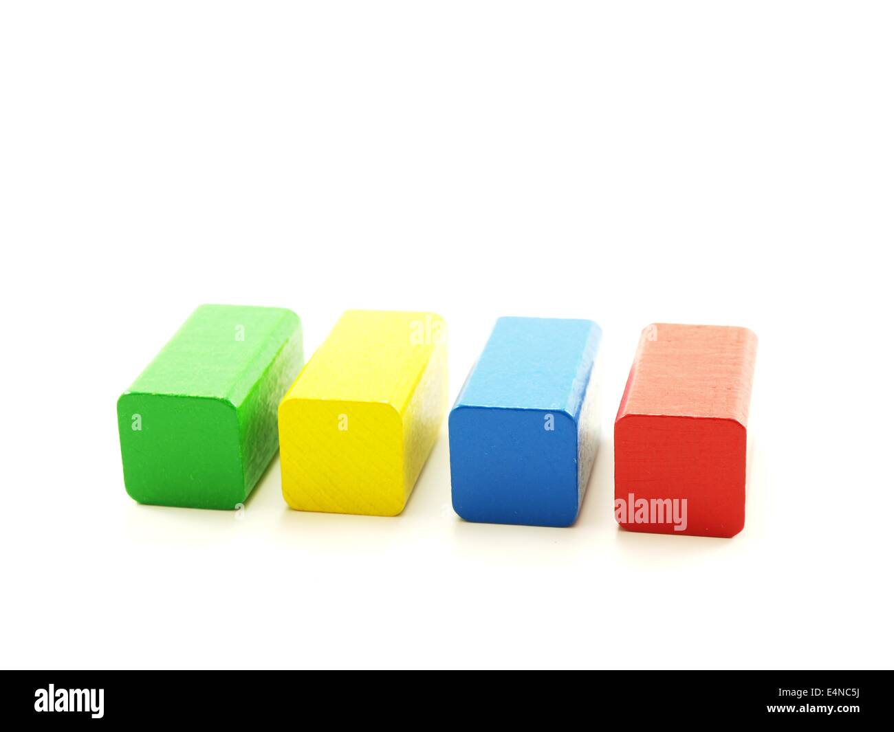 Rectangular colored wood Stock Photo