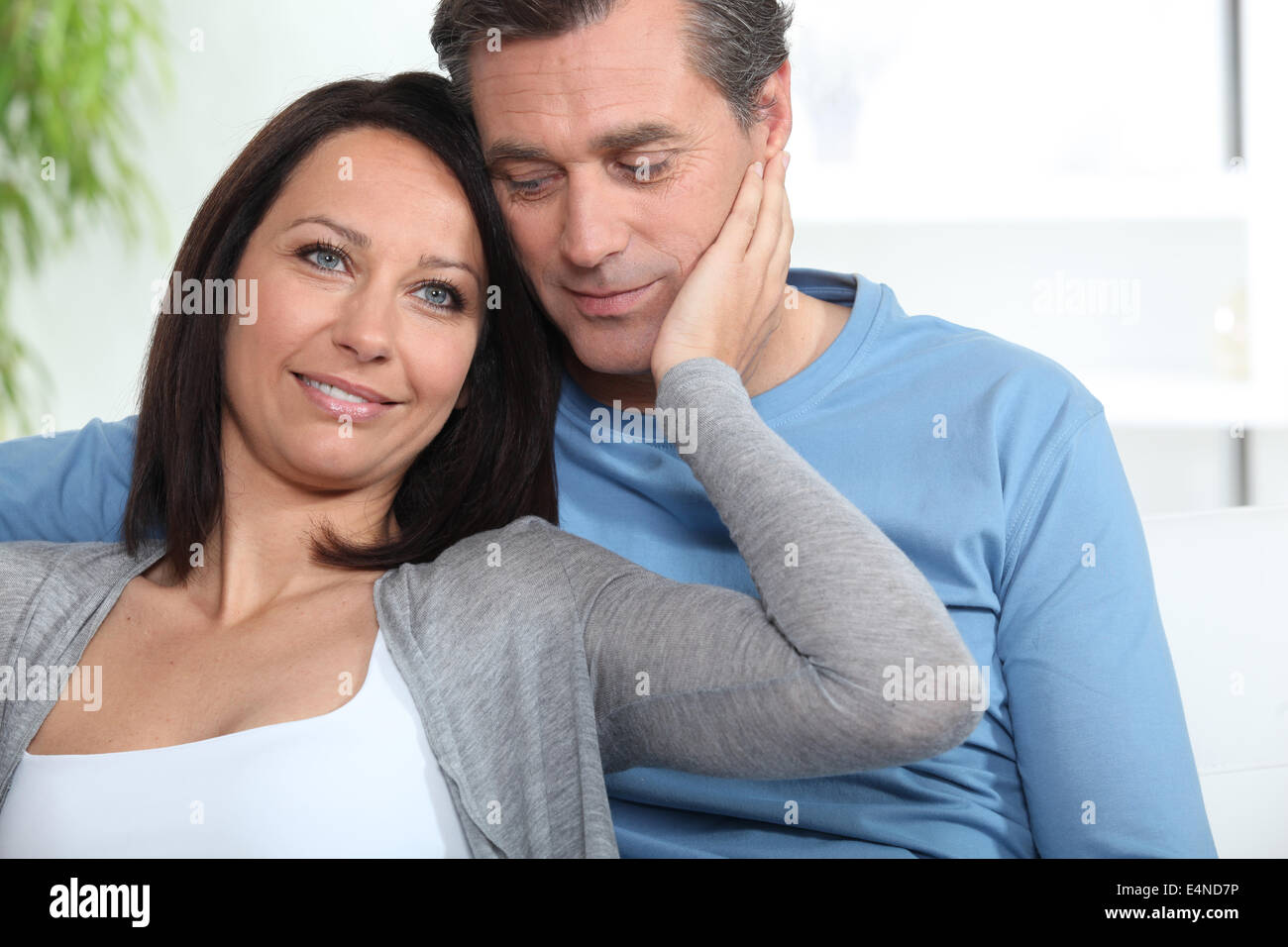 Portrait of an affectionate couple Stock Photo