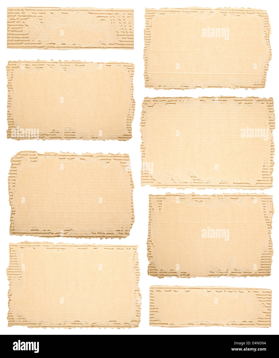 Collection of a cardboard pieces Stock Photo - Alamy