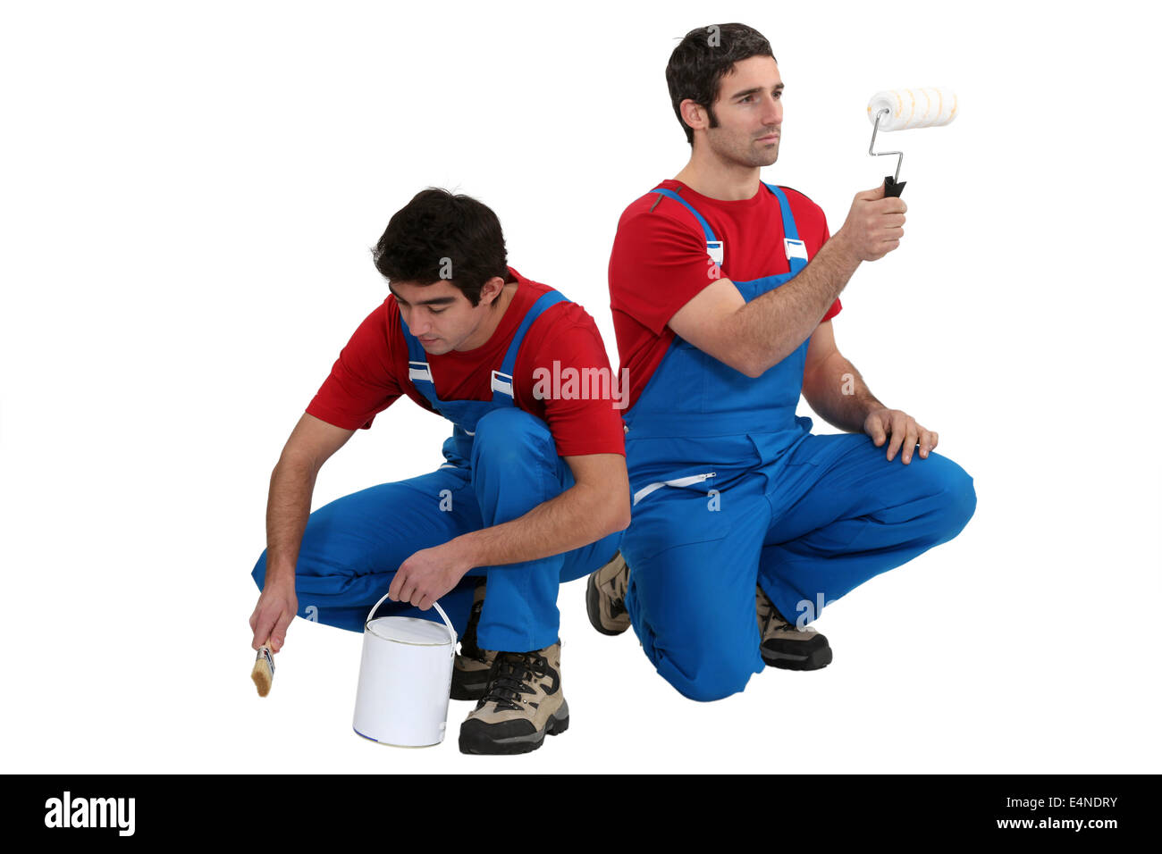 A team of painters Stock Photo
