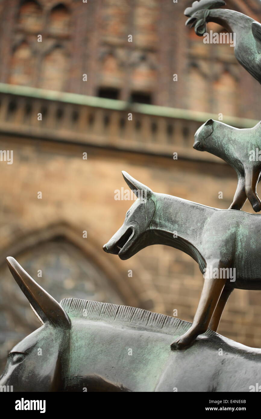 Town Musicians Of Bremen Stock Photo Alamy