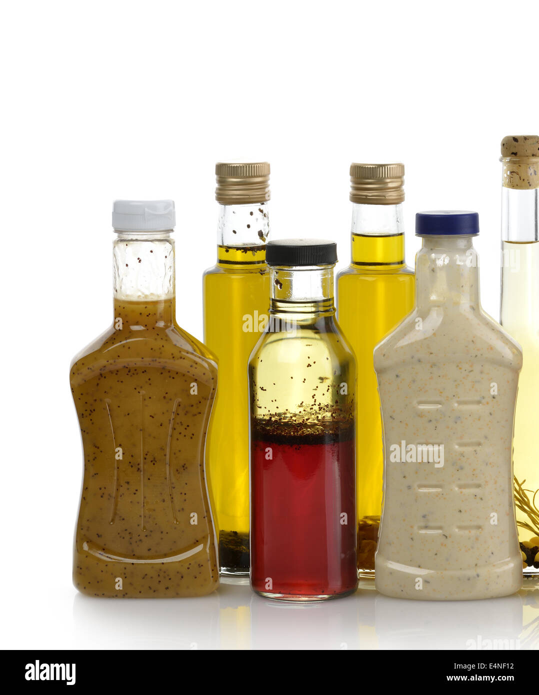 Salad Dressings And Olive Oil Stock Photo Alamy