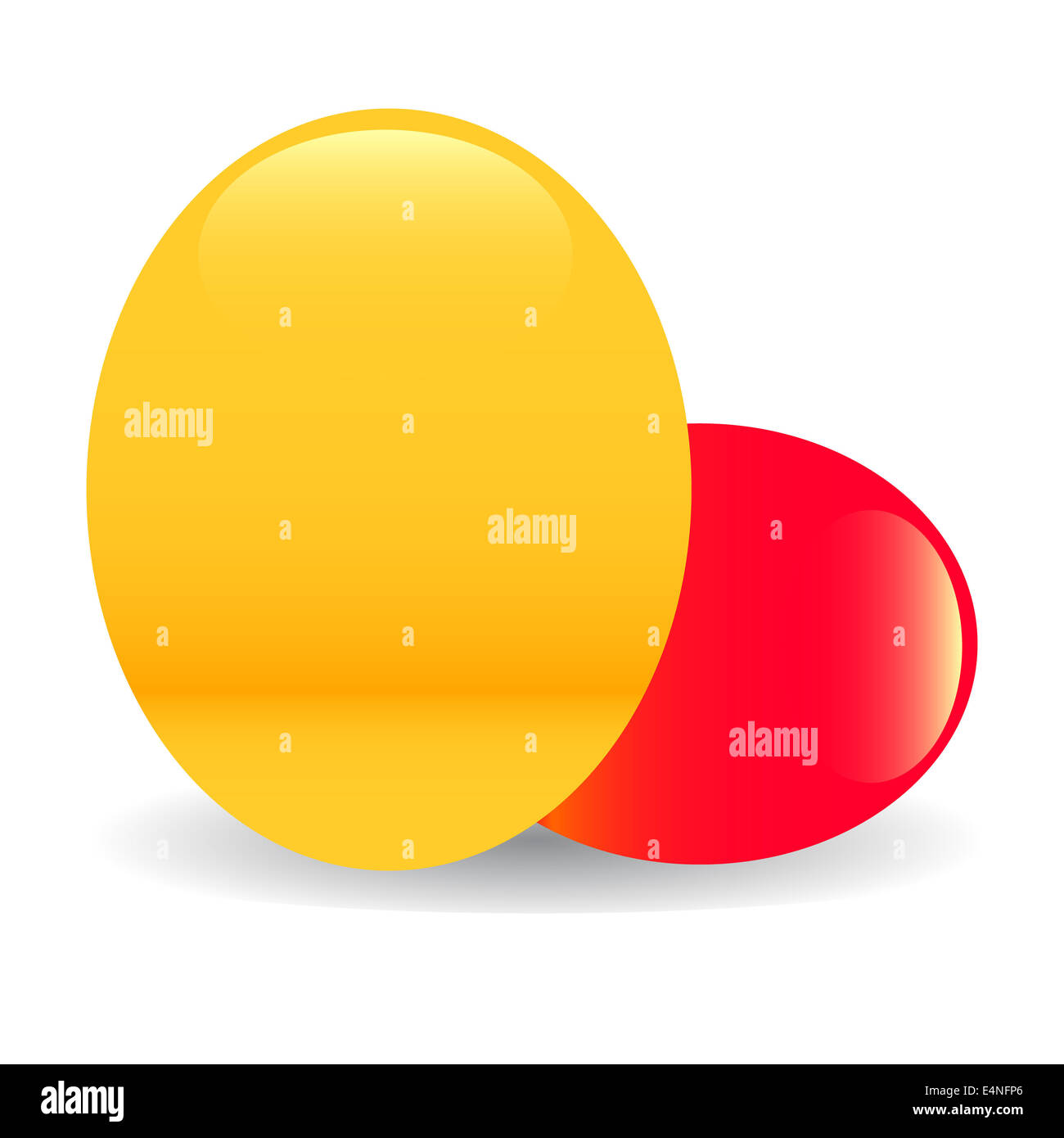 Vector illustration two eggs hi-res stock photography and images - Alamy