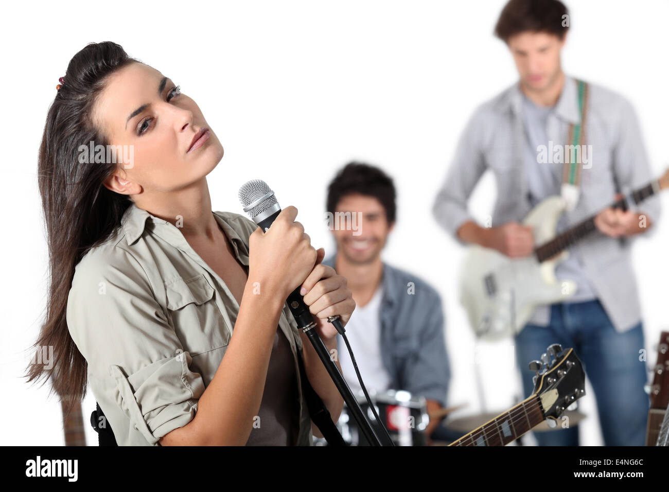 music band performing Stock Photo Alamy