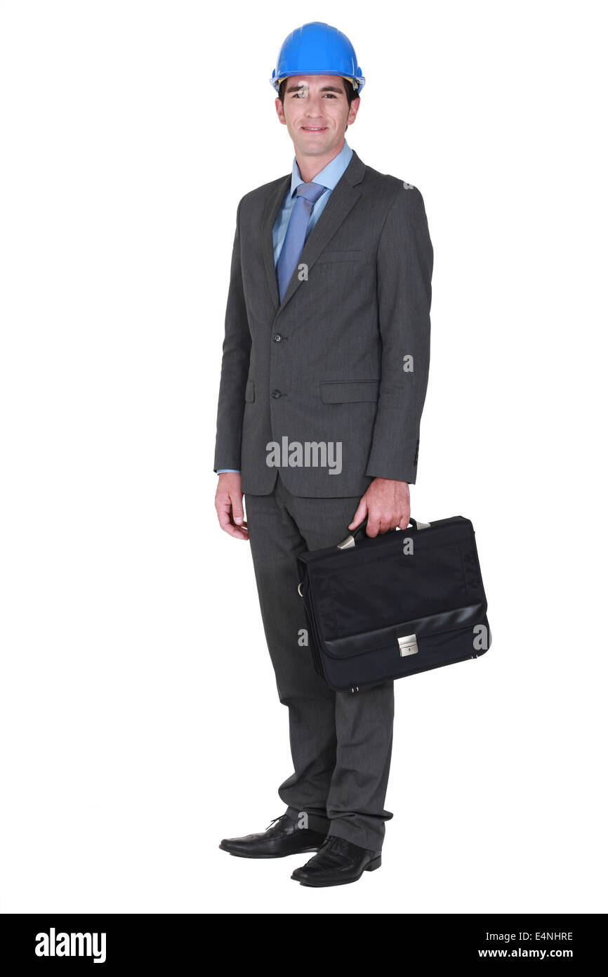 Architect with briefcase Stock Photo Alamy