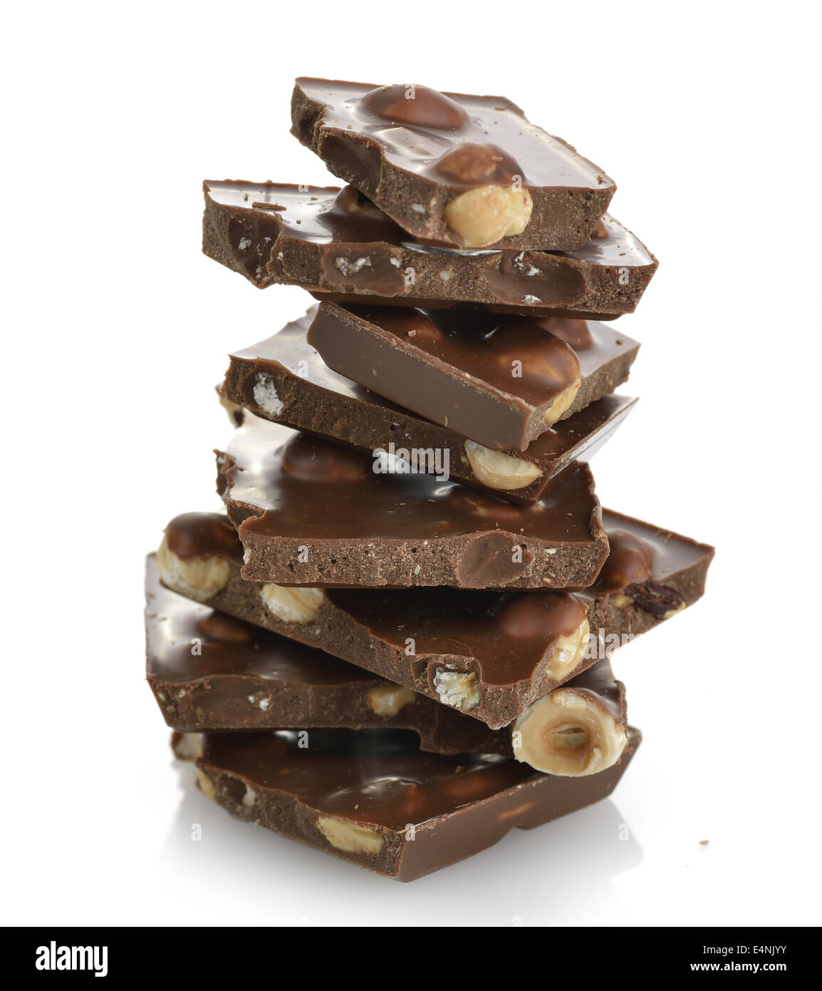 Chocolate With Nuts Stock Photo Alamy