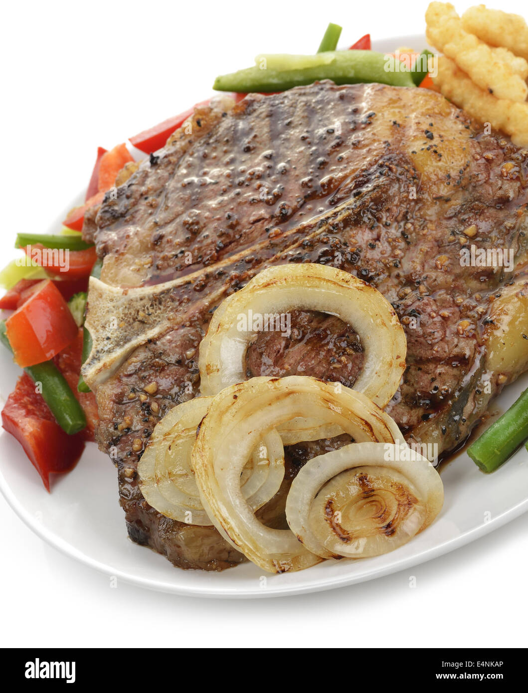 Steak with sweet potato fries hi-res stock photography and images - Alamy