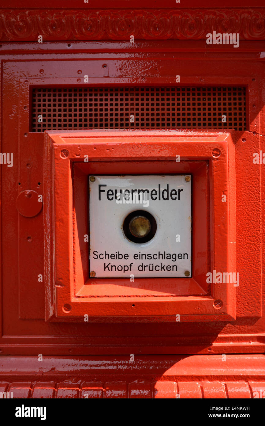 Feuermelder, Berlin, Berlin, Deutschland Stock Photo