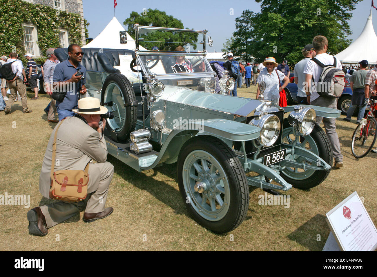 A 1908 Rolls-Royce Silver Dawn at Goodwood Festival of Speed in 2013. Stock Photo