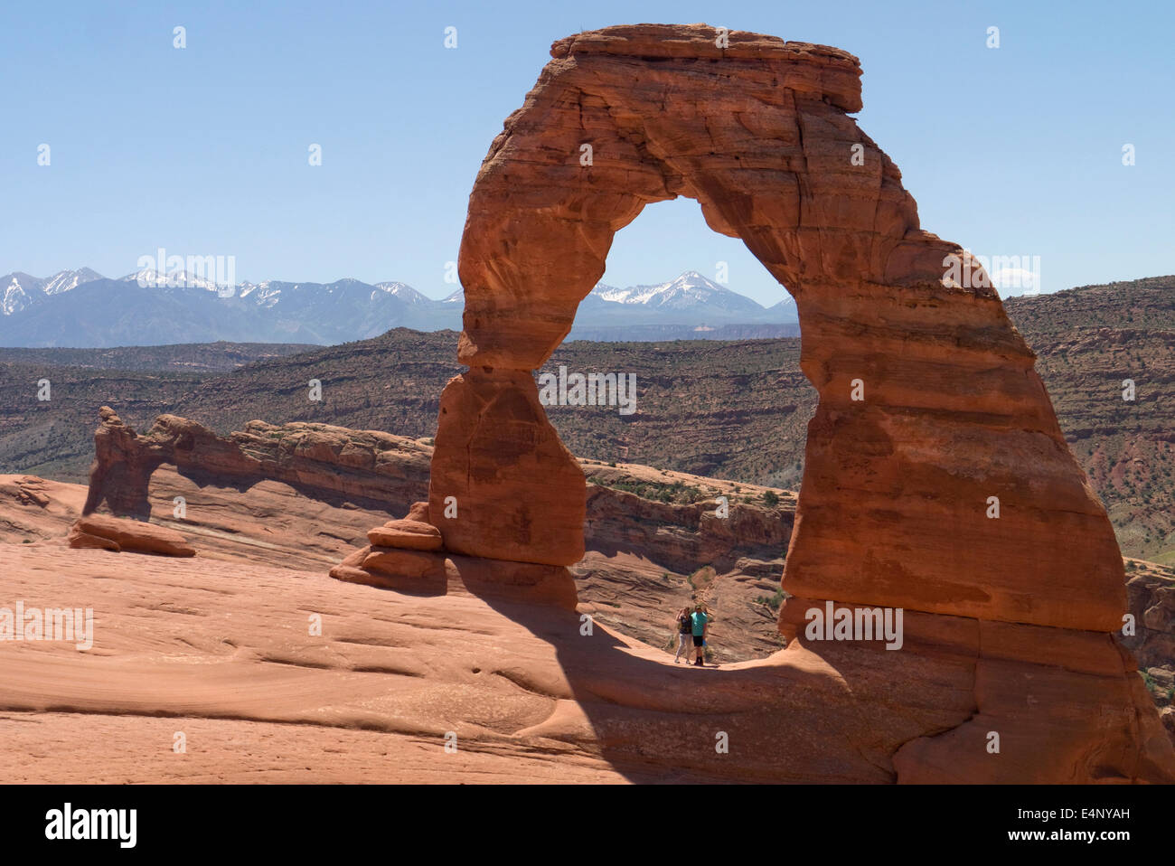 Delicate Arch in the Arches National Park Utah USA Stock Photo