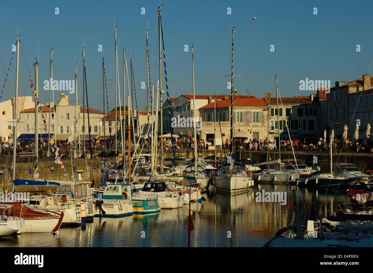 Saint Martin De Re On Ile De Re Harbour Poitou Charentes Region Of Stock Photo Alamy