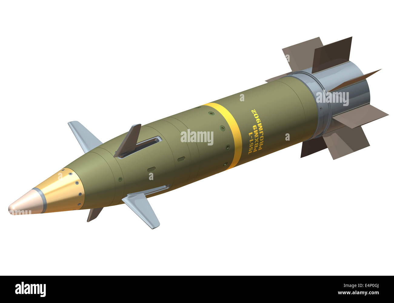 GPS Guided Artillery Shell Stock Photo Alamy