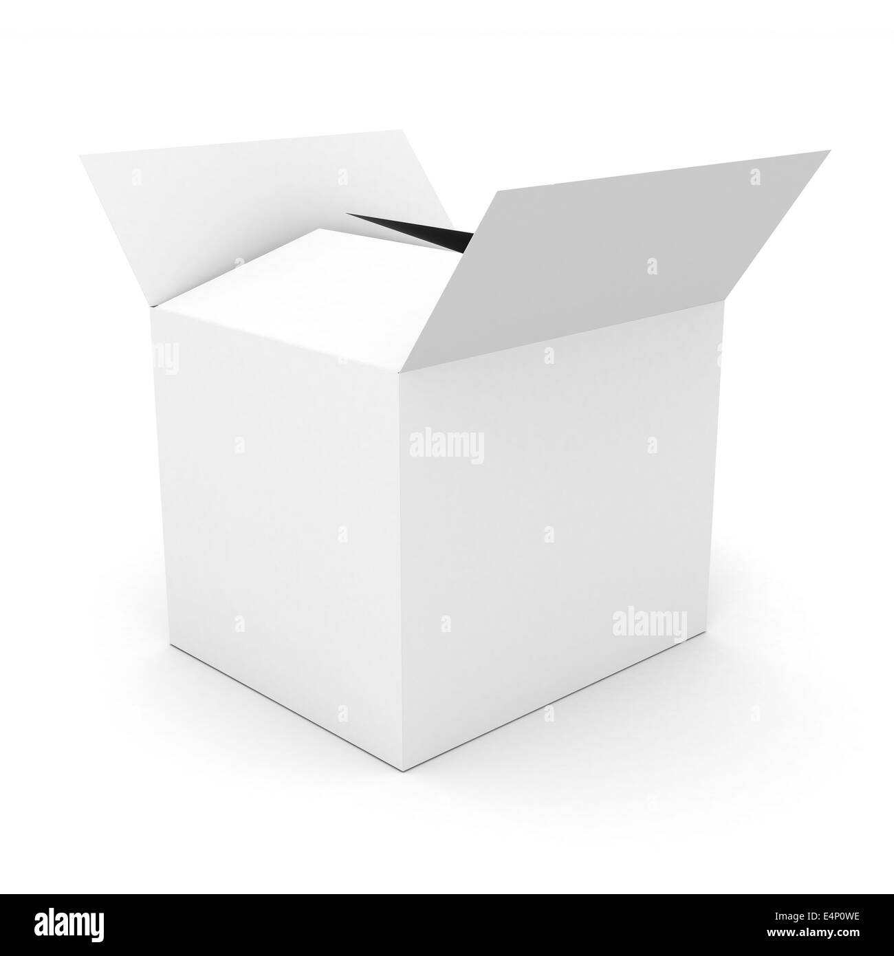 Blank boxes isolated on white Stock Photo Alamy