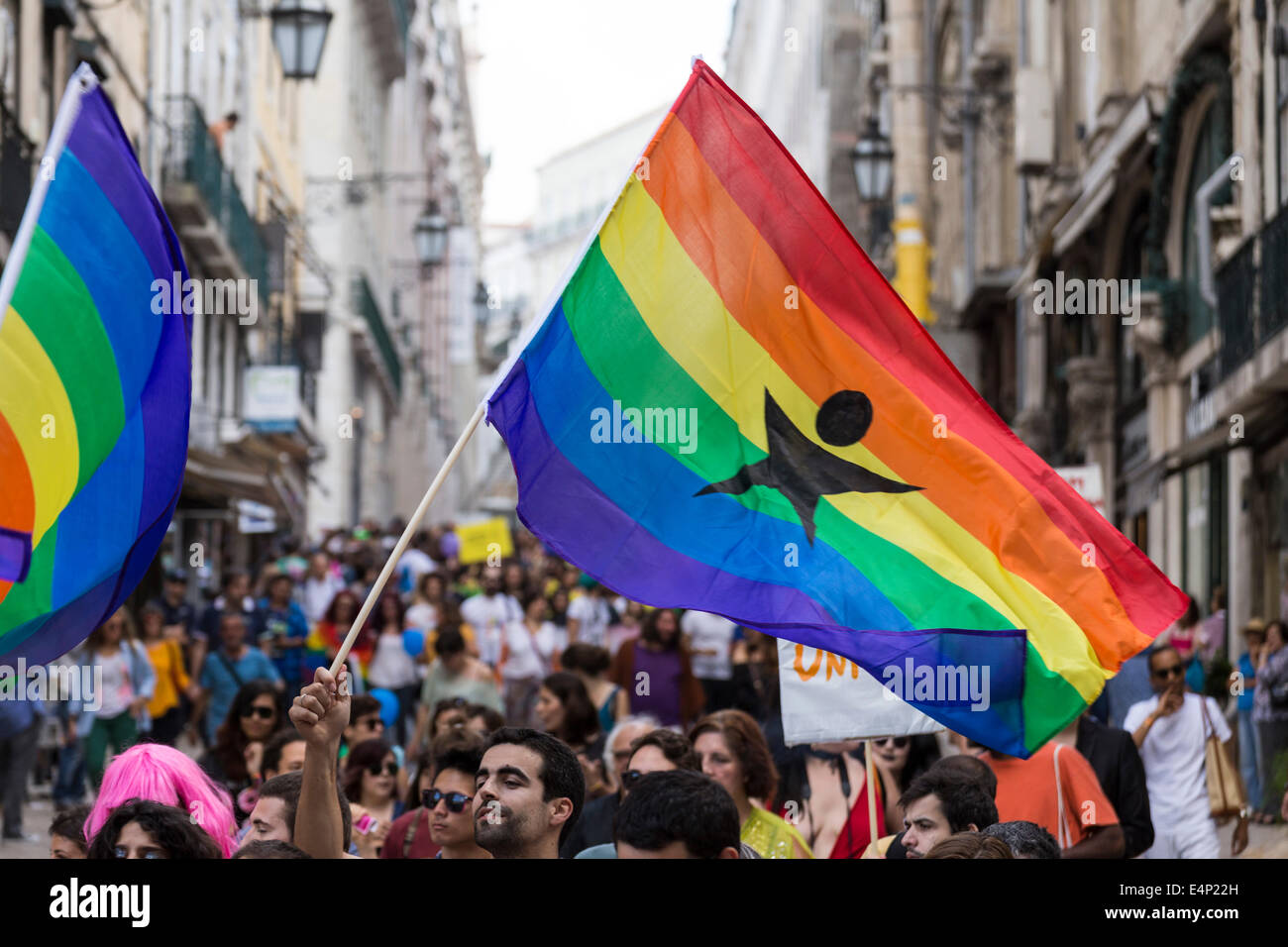 Gay Pride Parade in Central Lisbon, Portugal Stock Photo Alamy