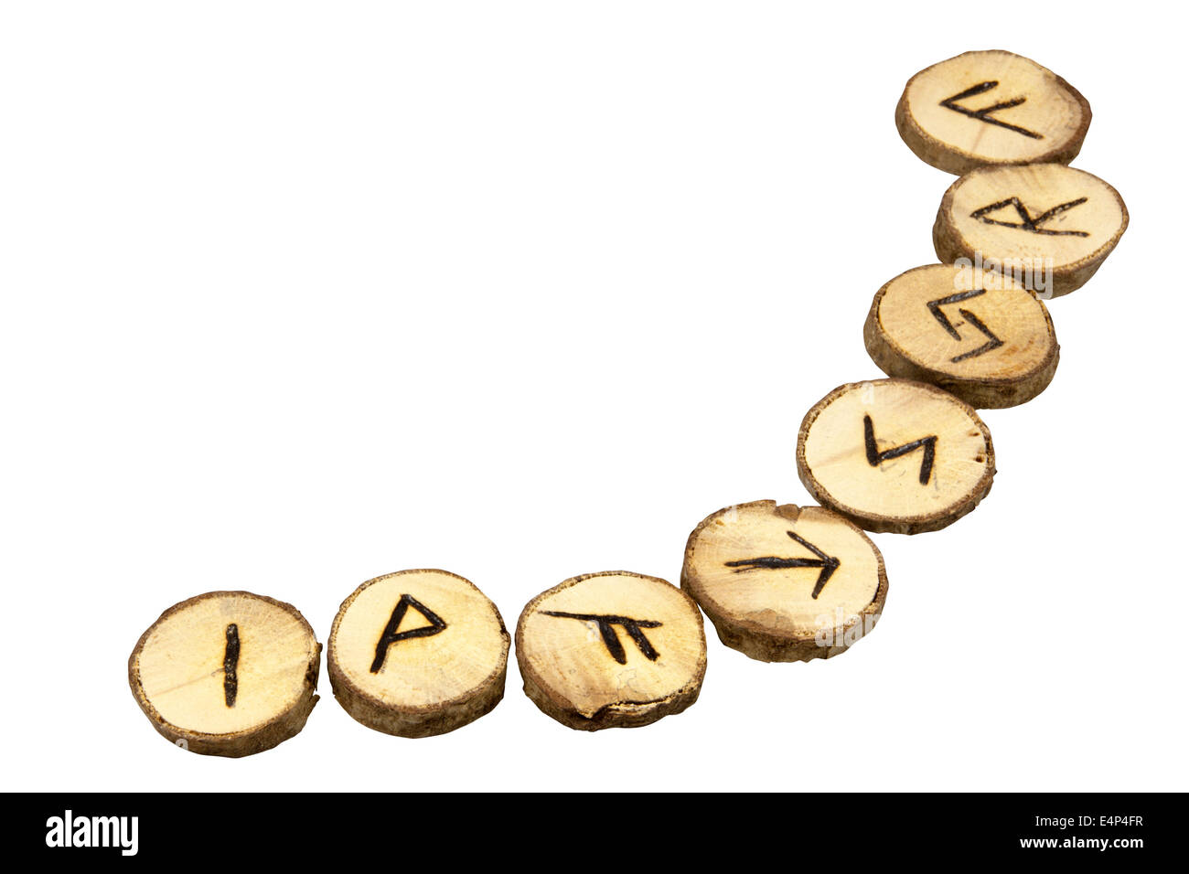 Runes isolated on white hi-res stock photography and images - Alamy