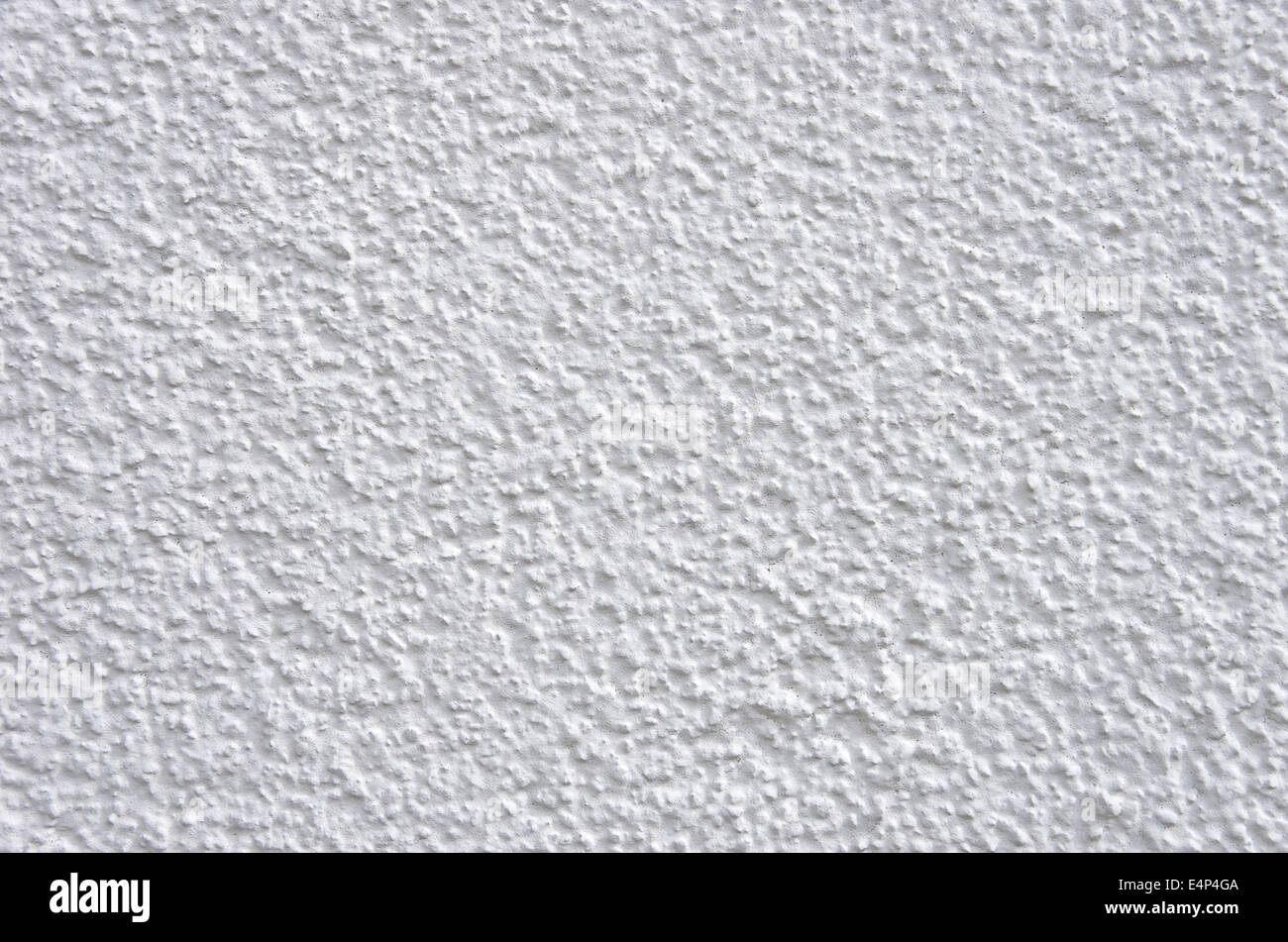 White Cement Plaster Structure. Stock Photo