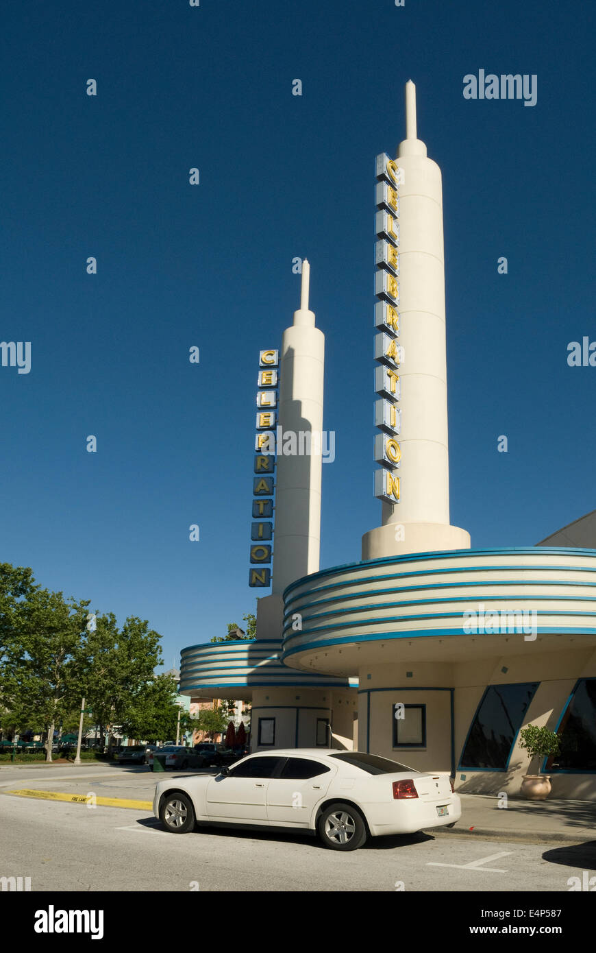 Celebration Town Cinema Florida Stock Photo