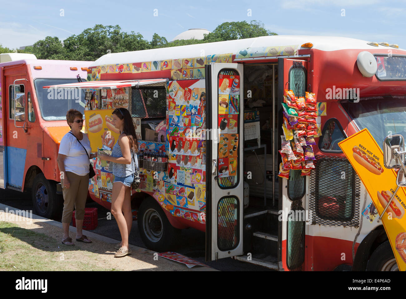 Ice cream truck - USA Stock Photo