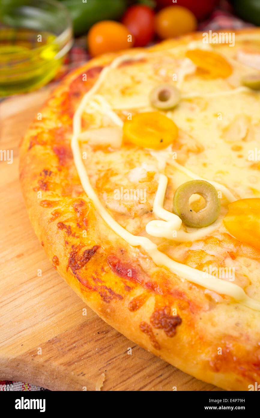 A little cheese pizza, 9 inch Stock Photo Alamy