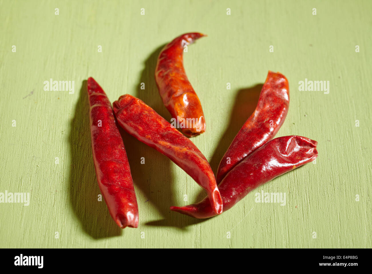 Chinese Dried Red Chile Peppers Stock Photo Alamy
