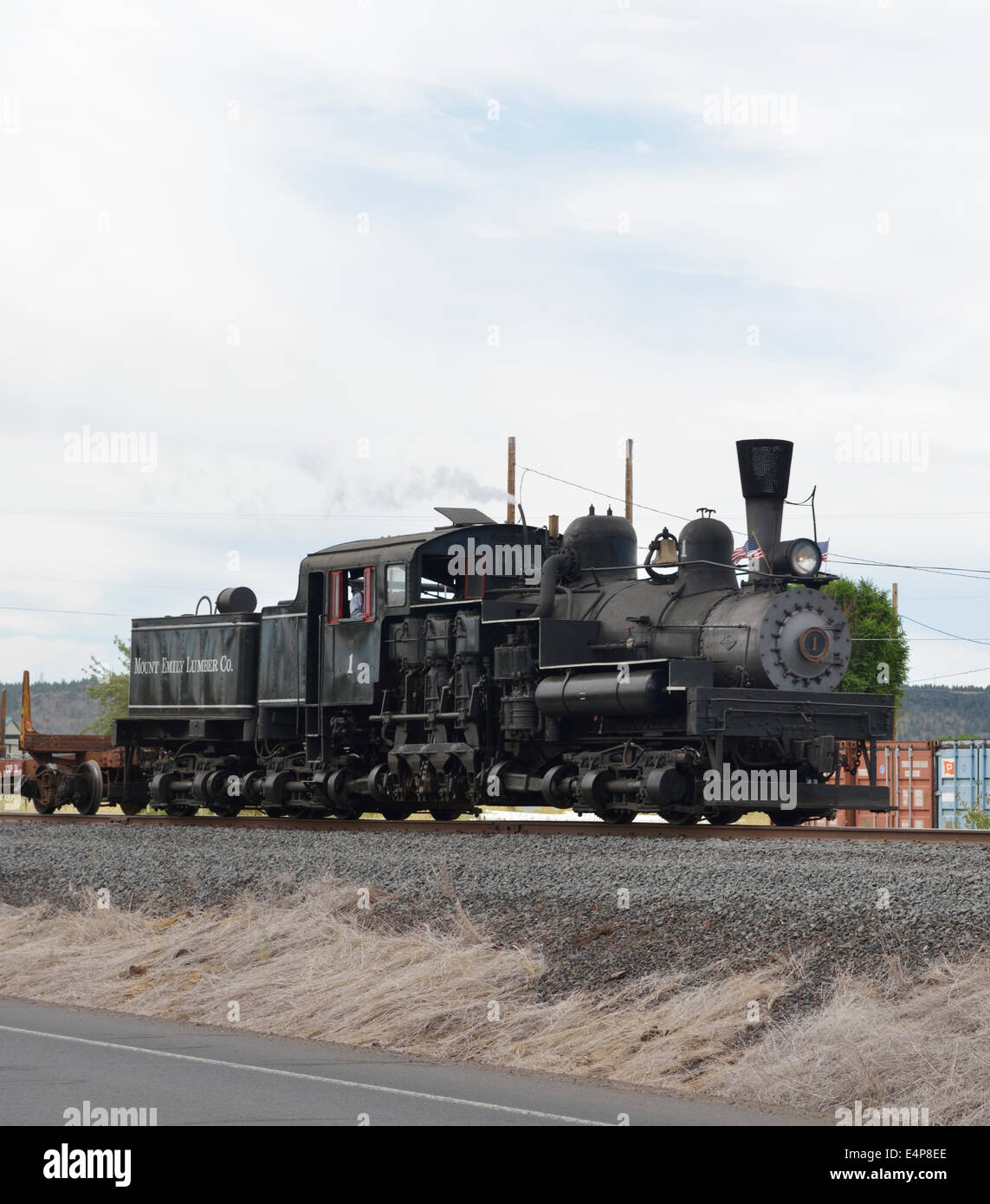 Mount Emily Lumber Co. Shay 1, City of Prineville Railway Fourth of