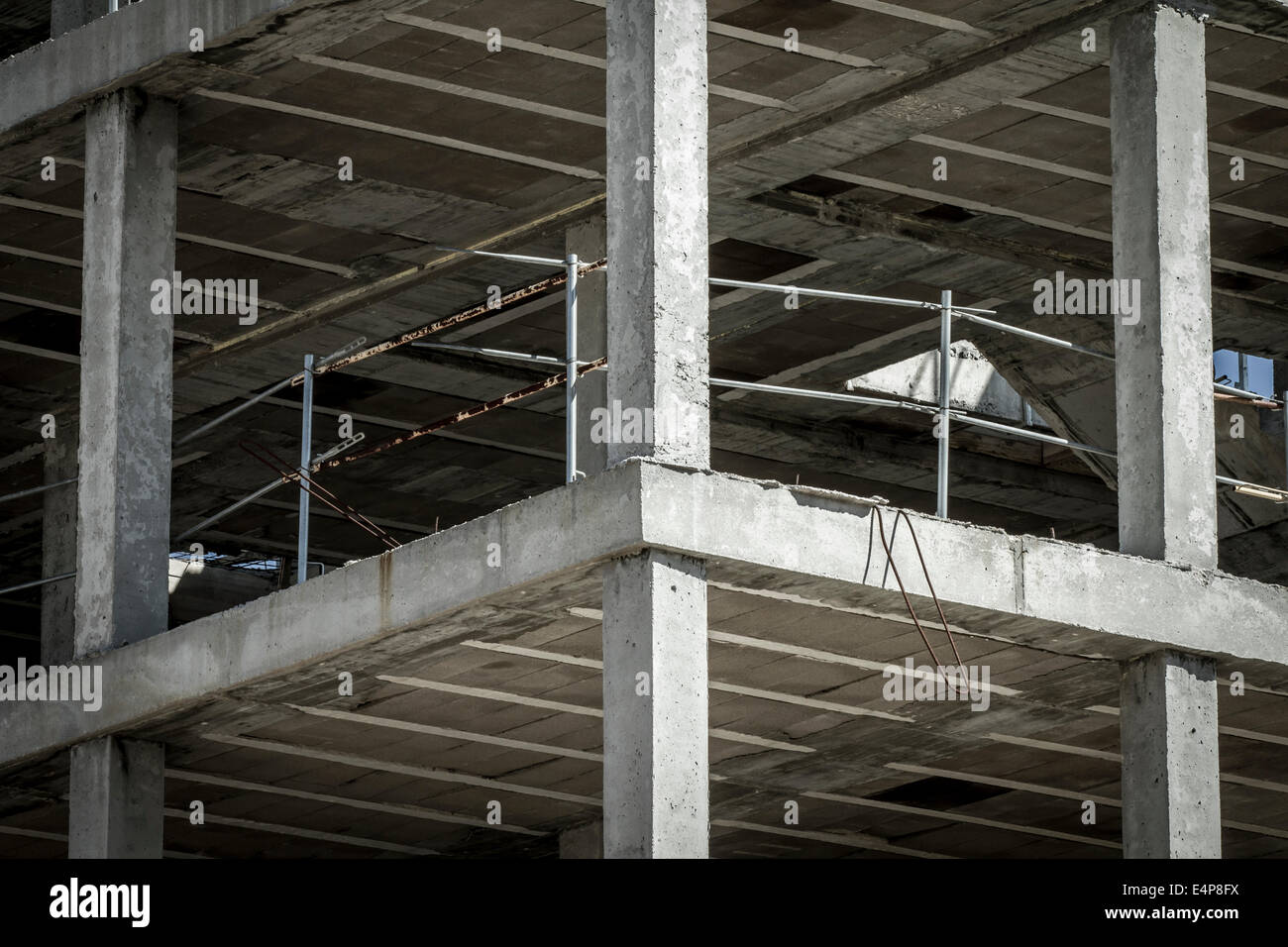 building construction, concrete beams Stock Photo Alamy