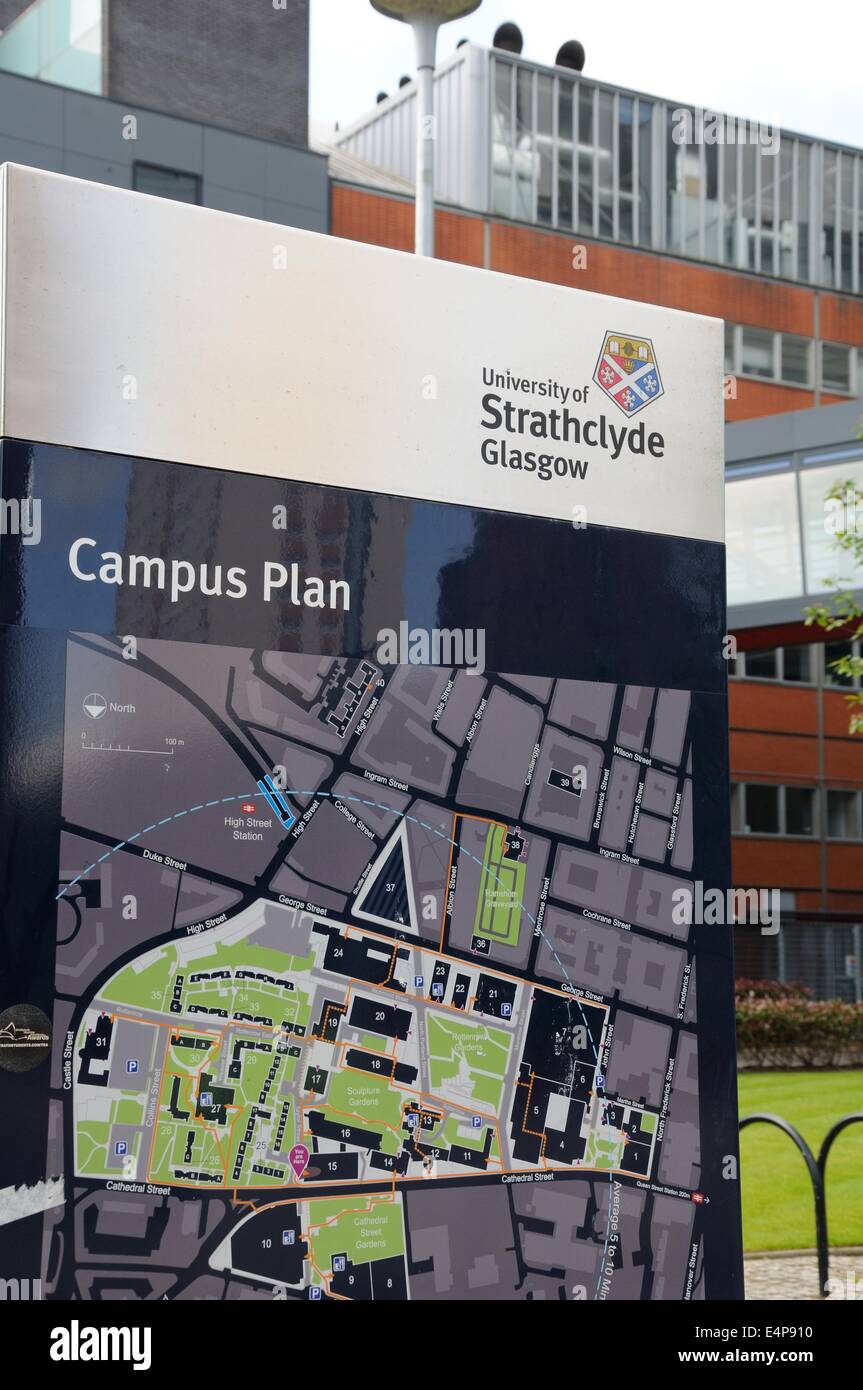 Strathclyde University Campus Map