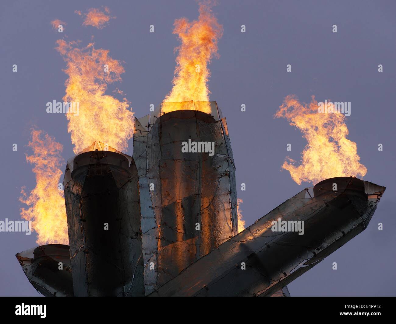 Olympic Cauldron at Jack Poole Plaza in Vancouver, British Columbia, Canada Stock Photo Alamy