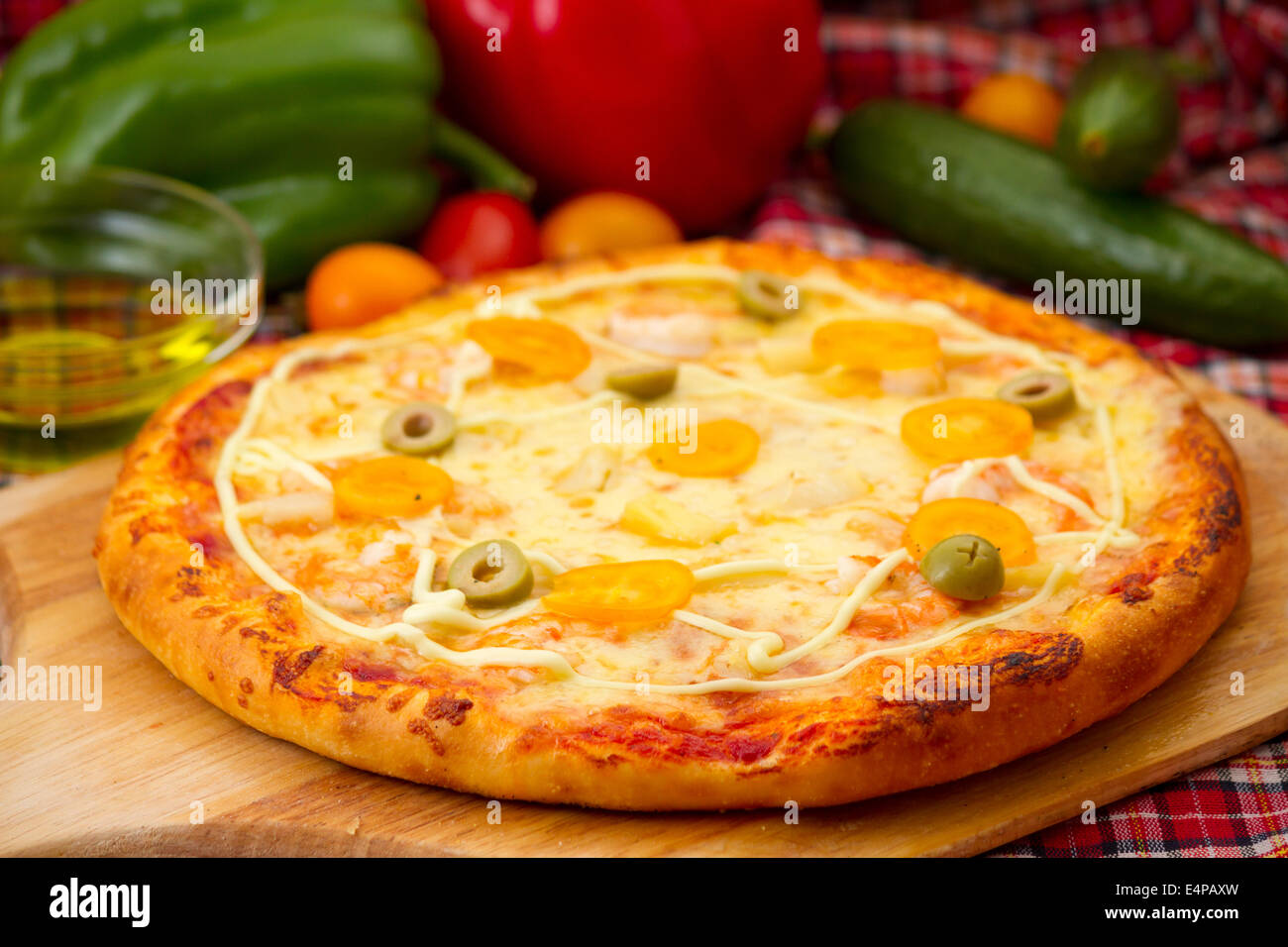 A little cheese pizza, 9 inch Stock Photo - Alamy