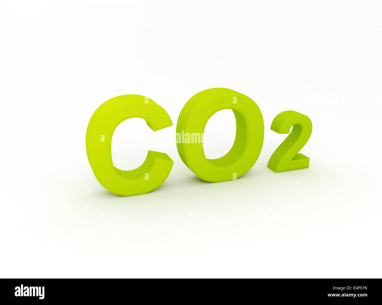 CO2 3d letters Stock Photo