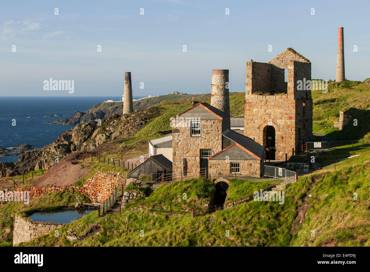 Pump house and ventilation house of the former tin and copper mine