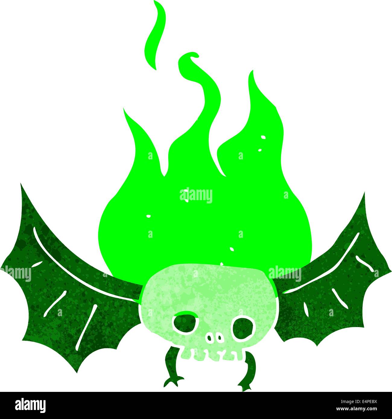 cartoon spooky skull bat Stock Vector Image & Art Alamy