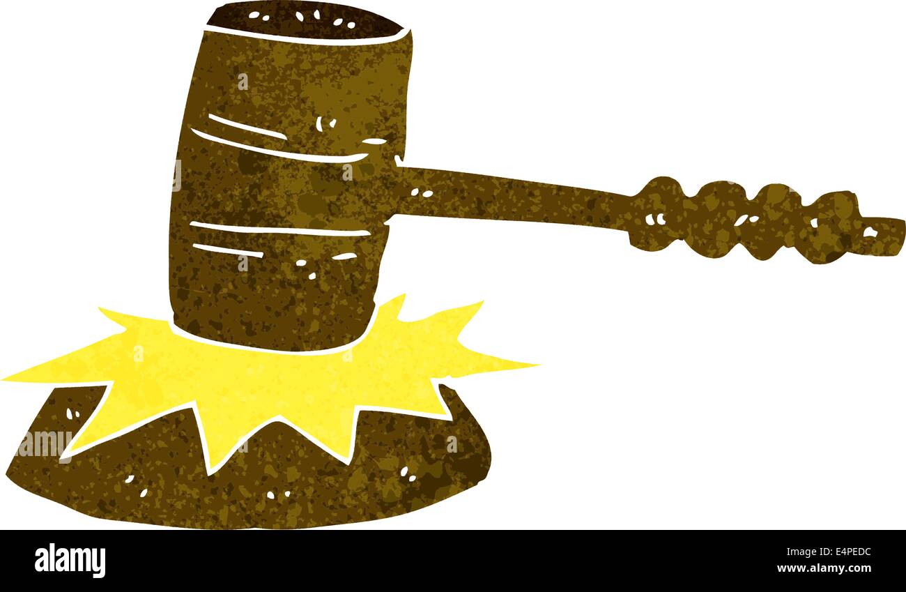cartoon gavel banging Stock Vector Image & Art Alamy