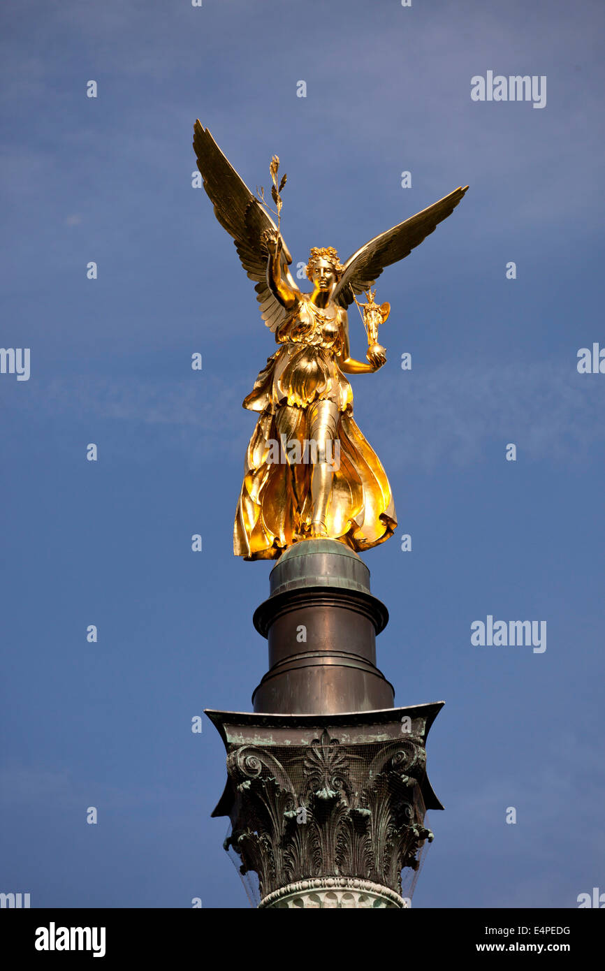 Angel of Peace monument, Bogenhausen, Munich, Upper Bavaria, Bavaria