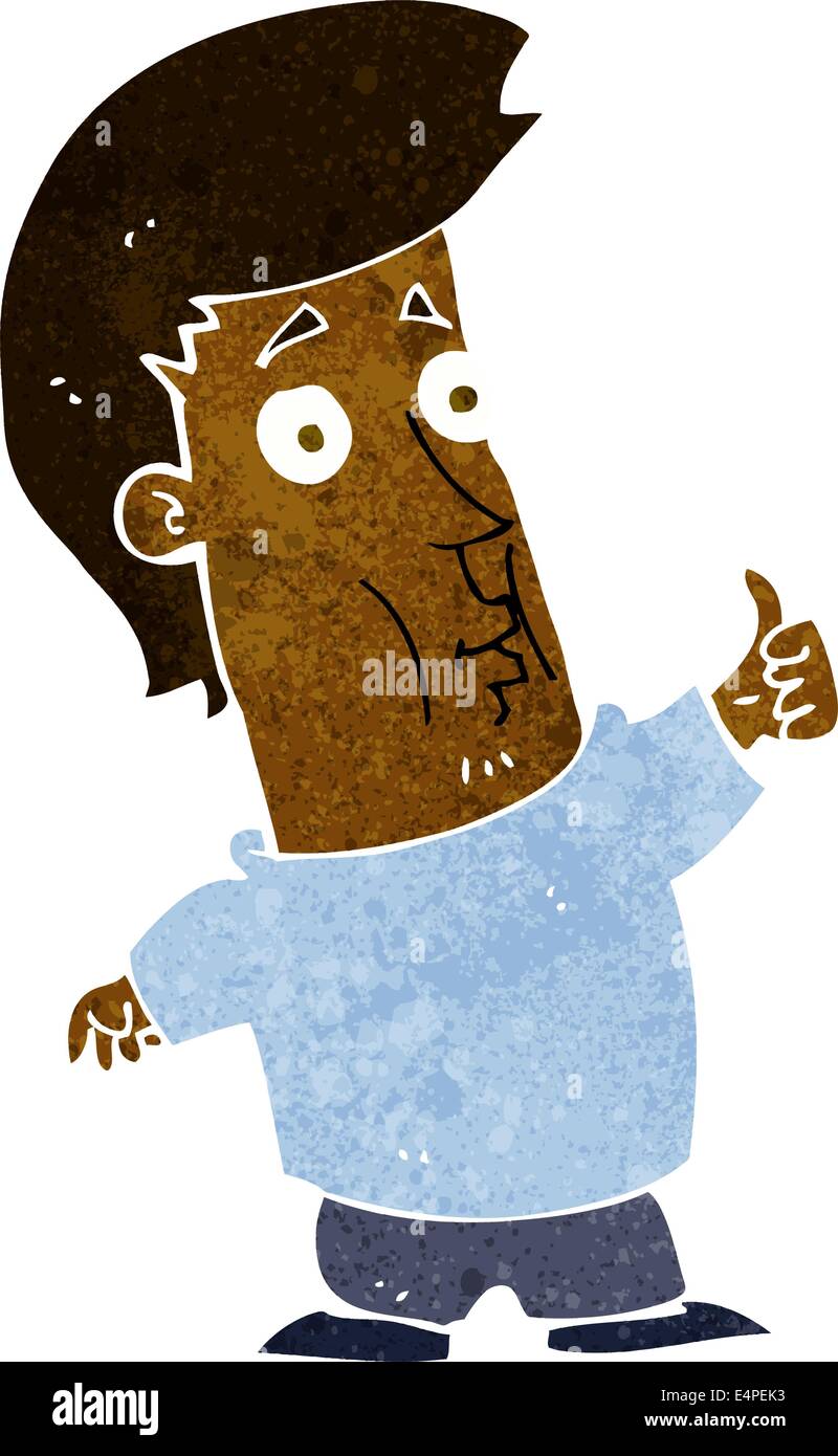 cartoon man giving thumbs up sign Stock Vector Image & Art - Alamy